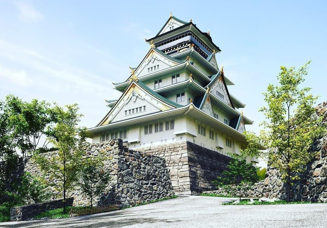 CG_3D_World's tweet photo. おはようございます!
今回は、なんと大阪城です🏯
参考写真から読み取り、石垣までも一つ一つ丁寧に再現をしました😊
🏠から🏯まで、全て弊社にお任せ下さい❗️
#建築設計事務所
#建築cgパース
#オフショア開発
#ホワイトモデル
#外観パース #建築パース #cgパース #cgdesign #パース屋 #3dパース https://t.co/Cs4N2yHNWb