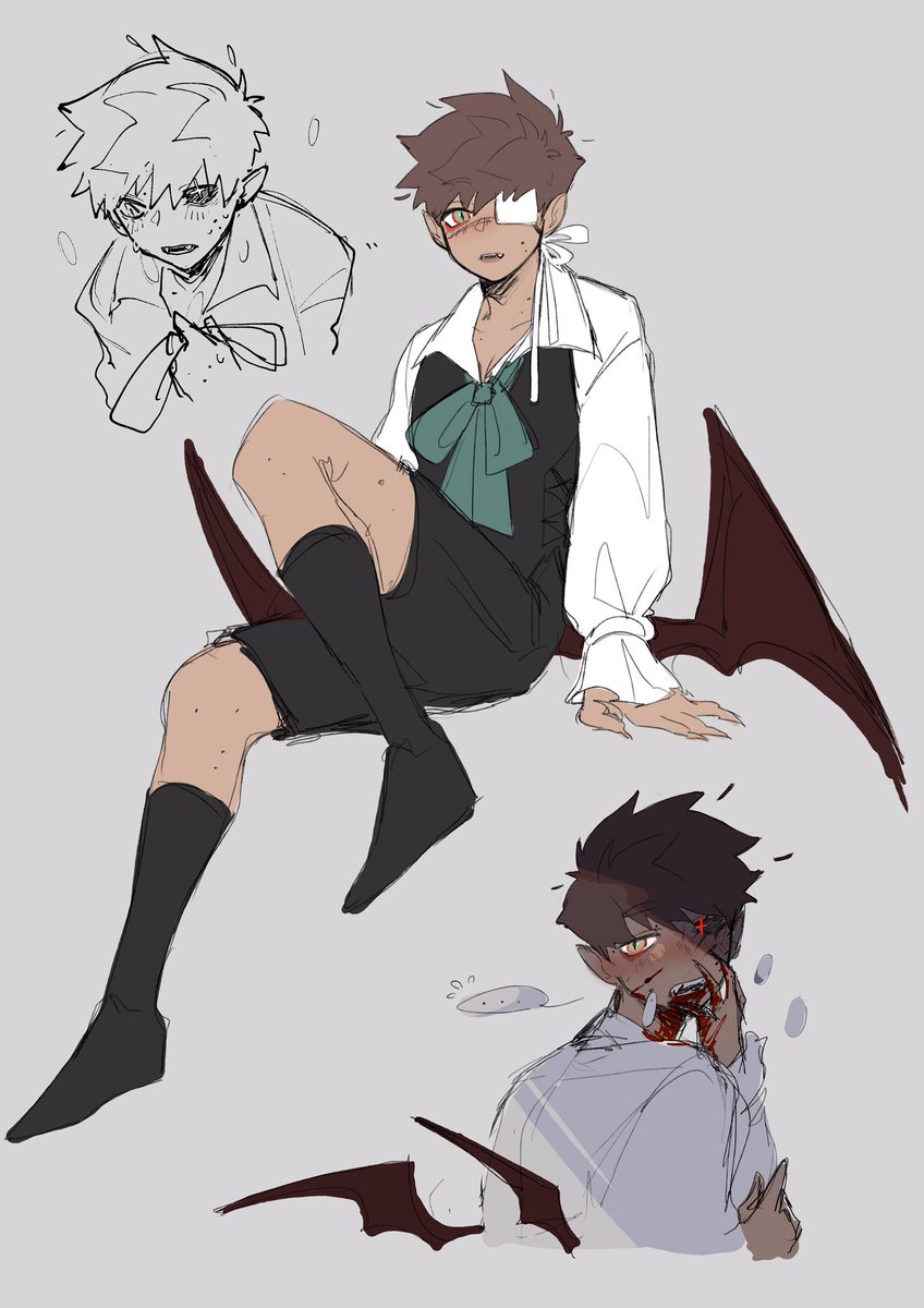 [OC]

Wow this is the first vampire related things ive ever drawn and its with cameron wow damn 