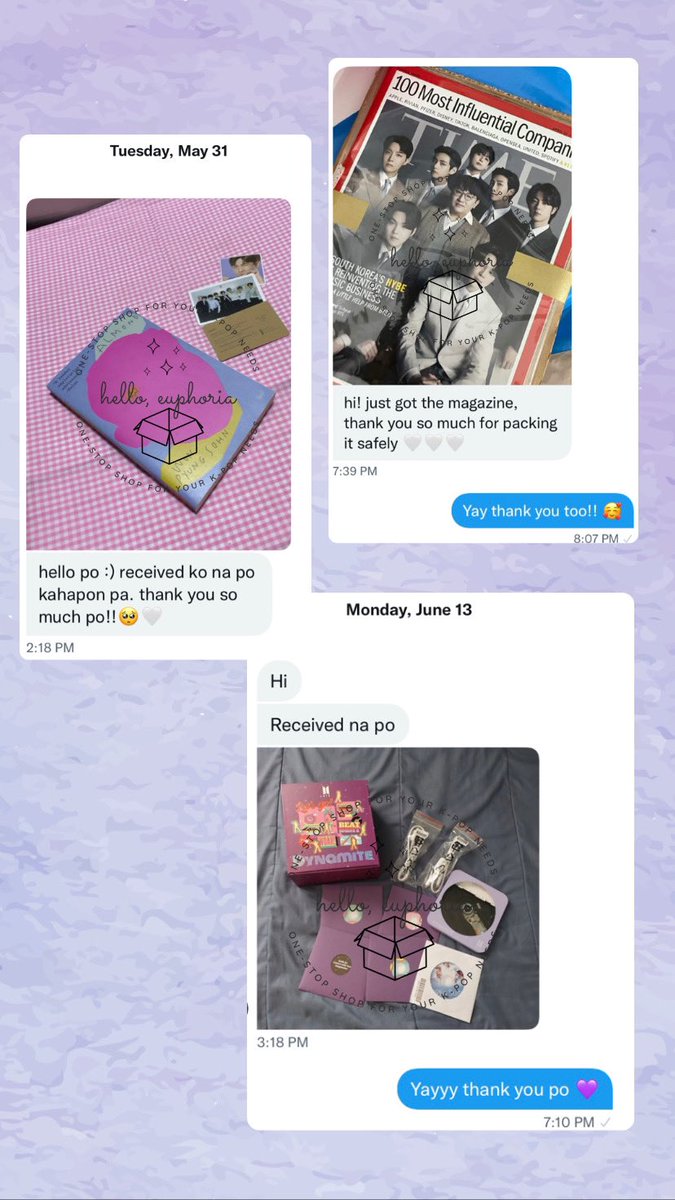 helloeuphoriaph's tweet photo. #HelloEuphoria_Feedbacks 🤗

Thank you so much for trusting us 🥰 https://t.co/89MUWwAGra