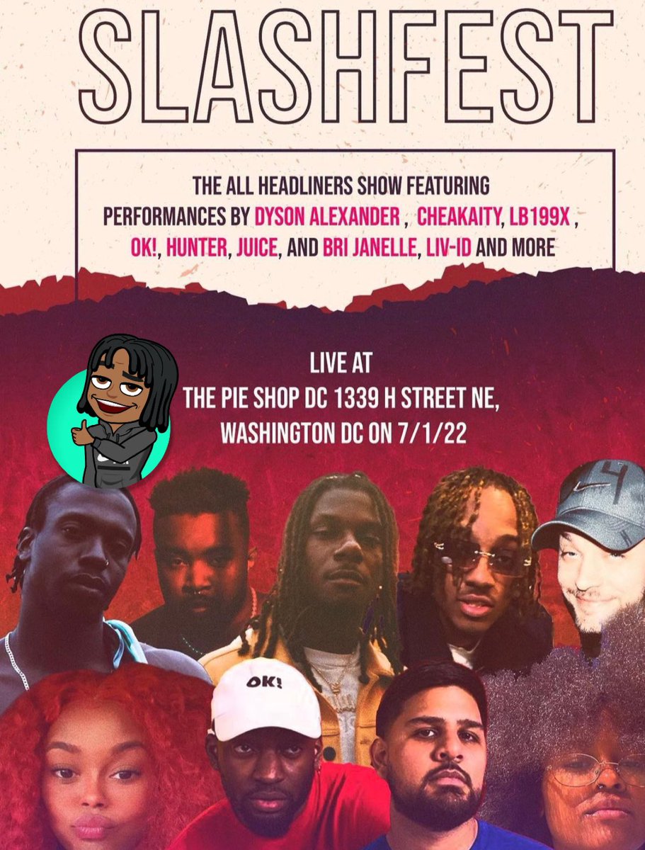 AyyeeLuv's tweet image. Upcoming show schedule 

6/25 green valley day community day 
FREE EVENT ! 

6/26 Songbyrd with Bucky Malone 
songbyrddc.com/event/bucky-ma…

7/1 Pie shop Slashfest 
etix.com/ticket/p/83995…

8/19 Howard theatre with Curren$y 
ticketweb.com/event/curreny-…