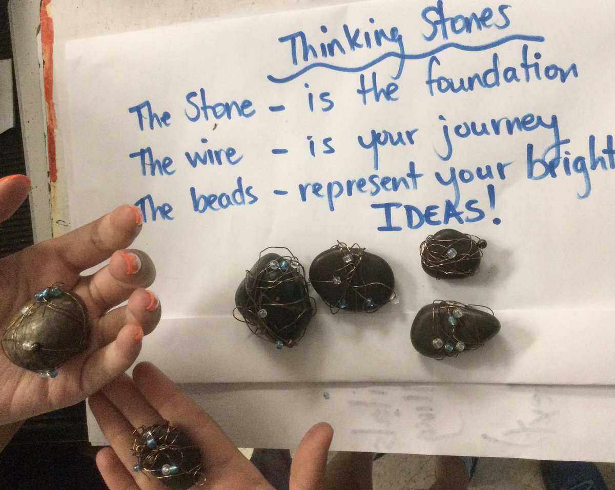 Ms. Walton (@waltonsclass) on Twitter photo In the Think Tank we #created our Thinking Stones to take us into our next stage beyond gr 6. The stone is our foundation, the wire is our journey & the beads are our bright ideas đź’ˇ <a href="/WestwoodUGDSB/">Westwood PS</a> <a href="/ugdsb/">Upper Grand DSB</a> @UGExperiential #memorystones In the Think Tank we #created our Thinking Stones to take us into our next stage beyond gr 6. The stone is our foundation, the wire is our journey & the beads are our bright ideas đź’ˇ <a href="/WestwoodUGDSB/">Westwood PS</a> <a href="/ugdsb/">Upper Grand DSB</a> @UGExperiential #memorystones
