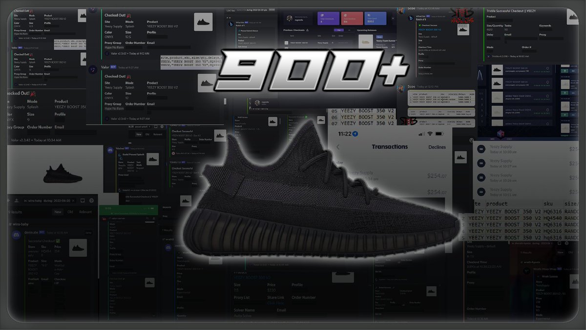 Jannnounts's tweet photo. YeezySupply destroyed again! 900+ Secured and a lot of Anonymus Success! 🔥

Like + Retweet + Tag 3 friends who needs to pass queue fast, for a chance to win 15 free OneClicks.

Winners Choosen in 48 hours🍀 https://t.co/87lwDsTVOg