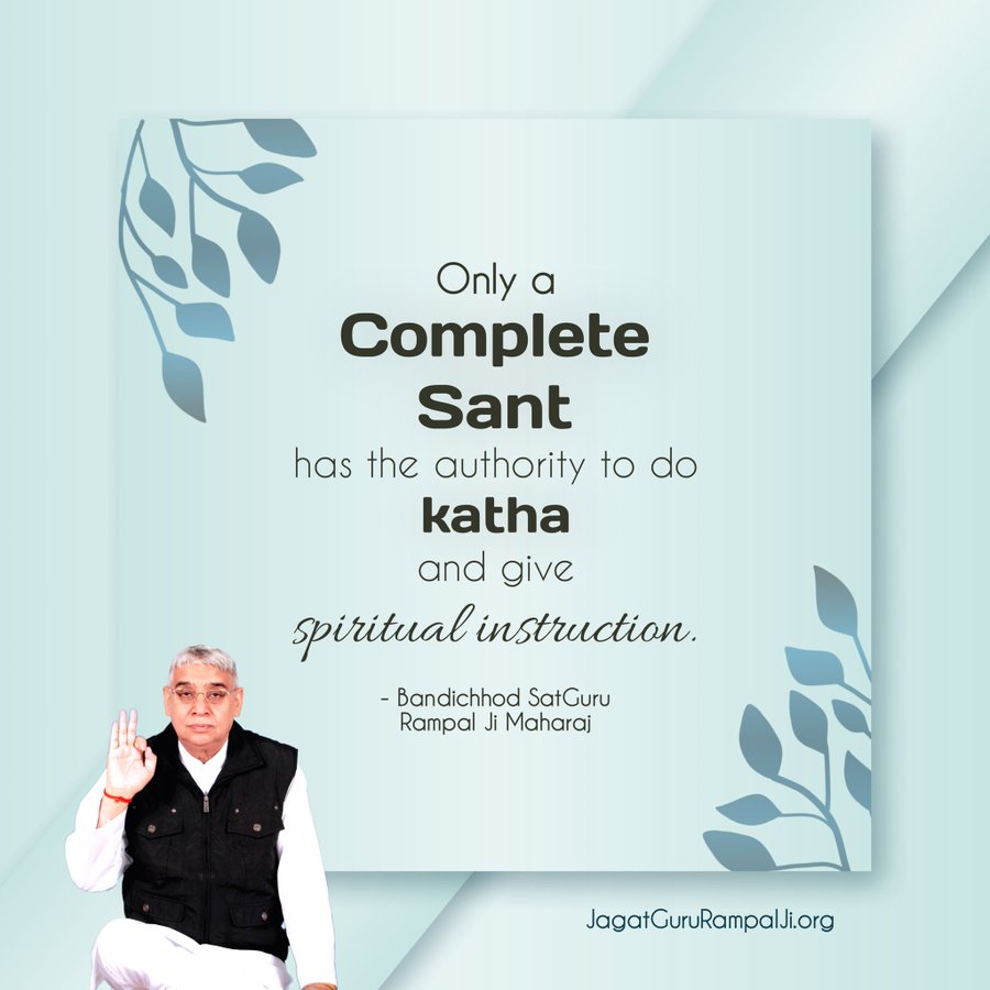 RealVani_'s tweet photo. #SaintRampalJiQuotes
#GodMorningWednesday 
Only complete Sant https://t.co/agSUaHRKo2