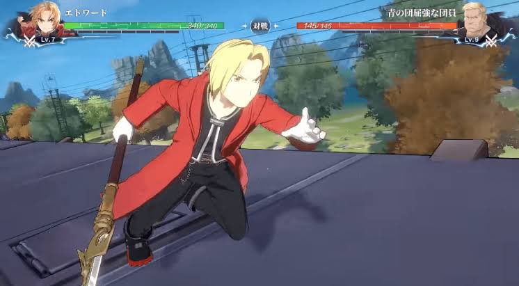 リィン 黎の軌跡2待機 このシーン のエドの よく見ておけ これが人体錬成の神様の領域とやらを冒した咎女の姿だ のセリフ 決めポーズも含めてたまらなくかっこいい 鋼の錬金術師モバイル 鋼の錬金術師 ハガレン ハガモバ T Co