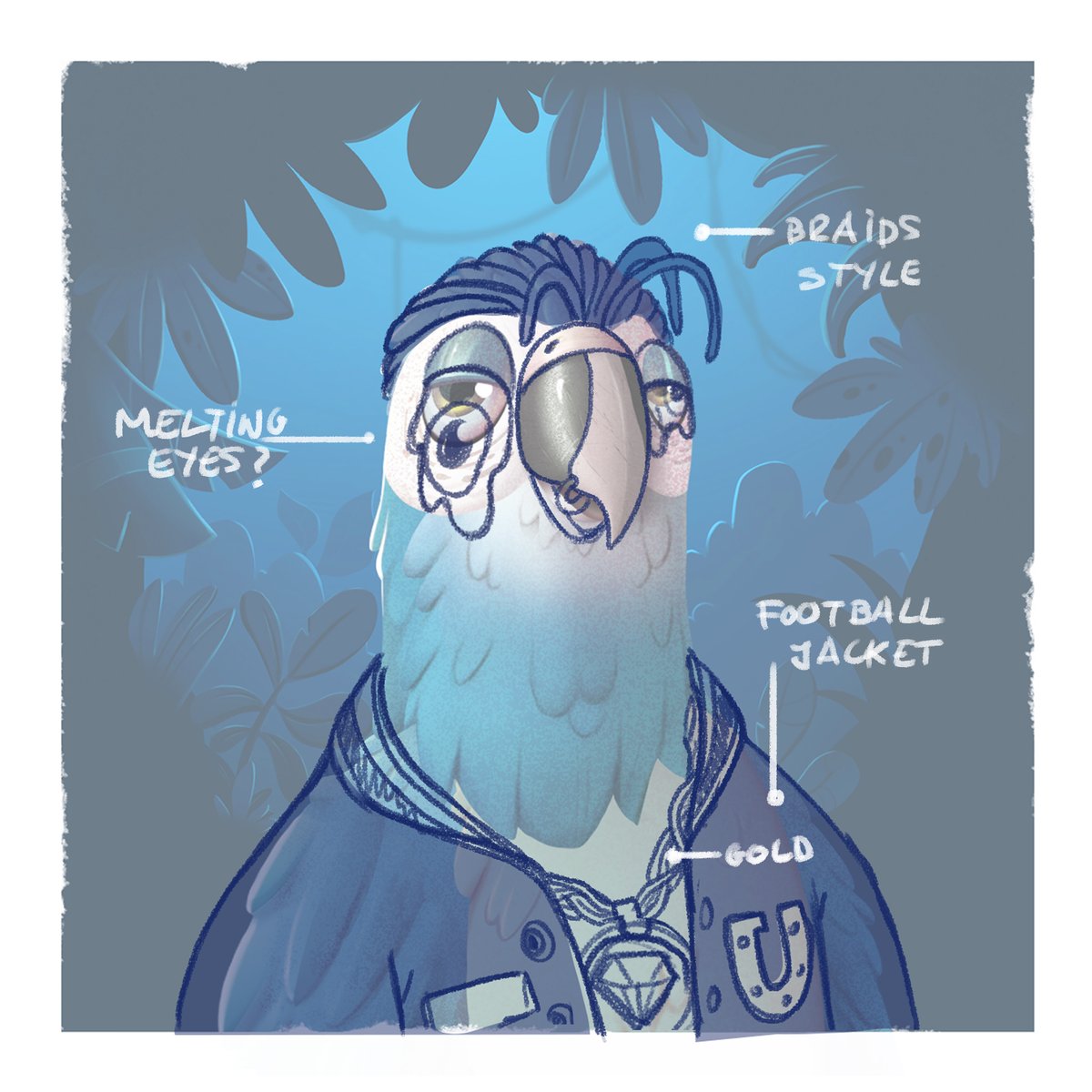 superwildclub's tweet photo. Cool style for this sketch of Lenny! 👀

I don't know about you but we love the combo braids + melting eyes. 👌

#nft #nftcommunity #nftanimation #eth https://t.co/Dq0VT1OzKc