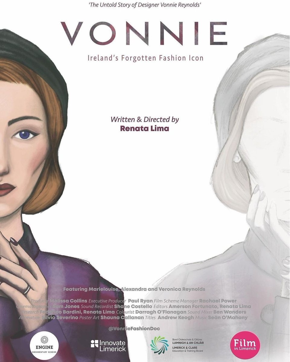 MelissaColl22's tweet photo. Delighted to announce that our film Vonnie Irelands Forgotten Fashion Icon will premiere at Galway Film Fleadh, Sunday July 10th.
Vonniefashiondoc
@GalwayFilm
@FilmInLimerick https://t.co/vsZls96rsC