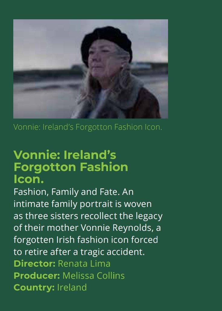 MelissaColl22's tweet photo. Delighted to announce that our film Vonnie Irelands Forgotten Fashion Icon will premiere at Galway Film Fleadh, Sunday July 10th.
Vonniefashiondoc
@GalwayFilm
@FilmInLimerick https://t.co/vsZls96rsC