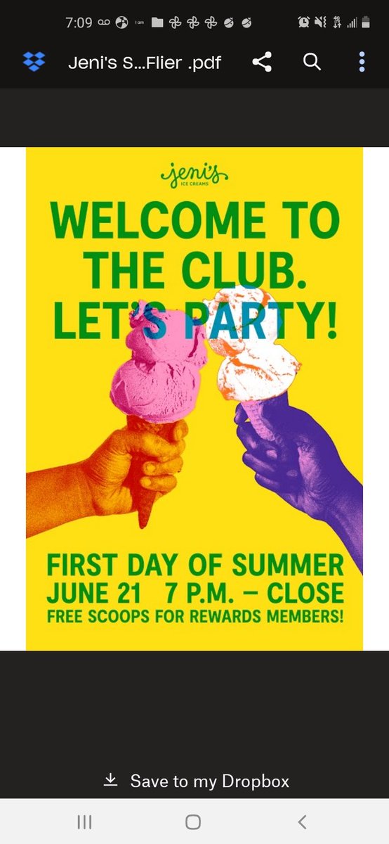 encouragingbeat's tweet photo. FREE ice cream at any @jenisicecreams location! Happy first day of summer!! 🍨 #SummerSolstice2022 #FirstDayOfSummer https://t.co/gBFEEl9L7c