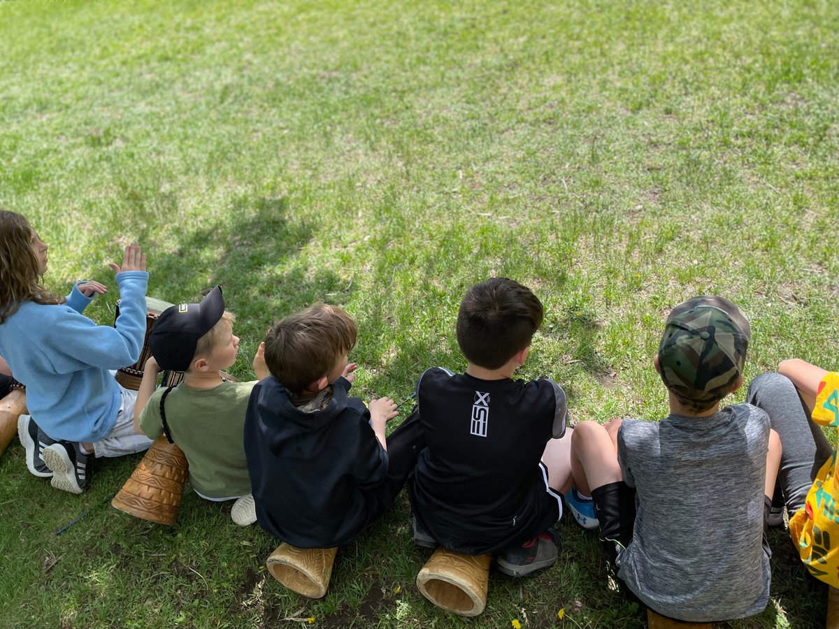 Gathering on na’a and enjoying the feeling and sounds this summer solstice. Ss joined a whole school smidge and then shared the ways they have given back to the earth. We also sang the Chickadee and Owl song, while students drummed. #NationalIndigenousPeoplesDay #WeAreCBE