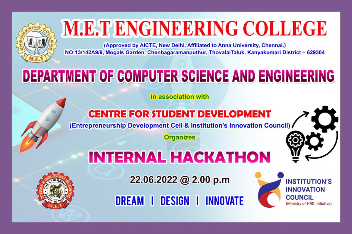 college_met's tweet image. Internal Hackathon 2022 #internalhackathon #metstudents #metengineeringcollege #topcolleges #bestcolleges #bestcollegesinindia #topcollegesinindia #engineering #engineeringstudent #bestcollegeintamilnadu #topcollegeintamilnadu #bestplacements #topplacements #hackathon