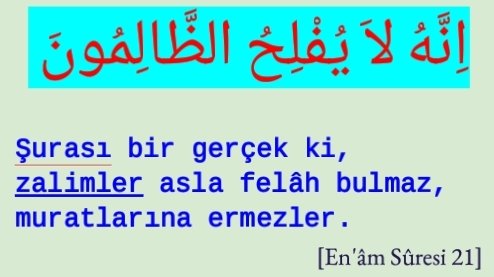 r0m3a's tweet photo. Şurası bir gerçek ki, #zalimler asla felâh bulmaz, muratlarına ermezler. https://t.co/N7yhmyl9rb
