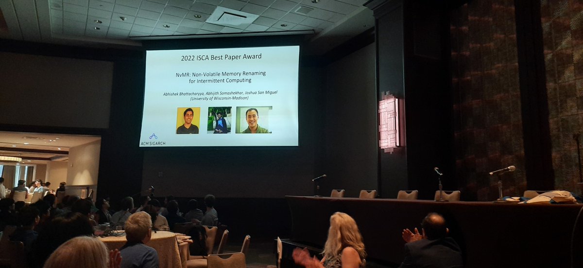 ISCAConfOrg's tweet photo. Best Paper Award ISCA 2022! https://t.co/9abofAiXoV