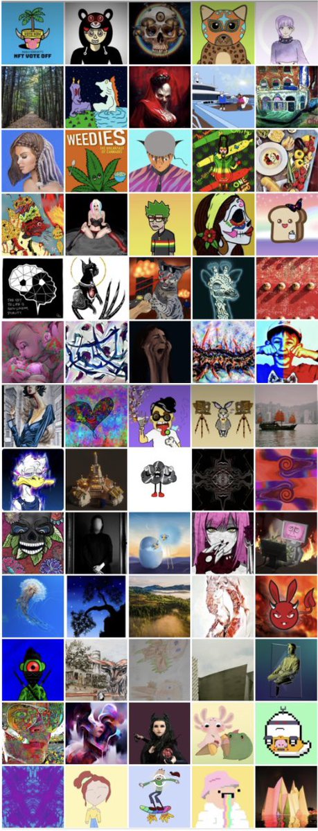 Welcome to #NFTVOTEOFF 

Voting via this safe free no sign up required link commoninja.com/brackets/lp/d4…

Sponsorship by 
<a href="/PlantParade_nft/">Plant Parade NFT</a> 
Partnership with <a href="/TheVeganClubNFT/">The Vegan Club</a> 
Advertising by 
@WackyWhalesNFT 

PICK THE WINNER COMPETITION COMING SOON!! (prizes being finalised).