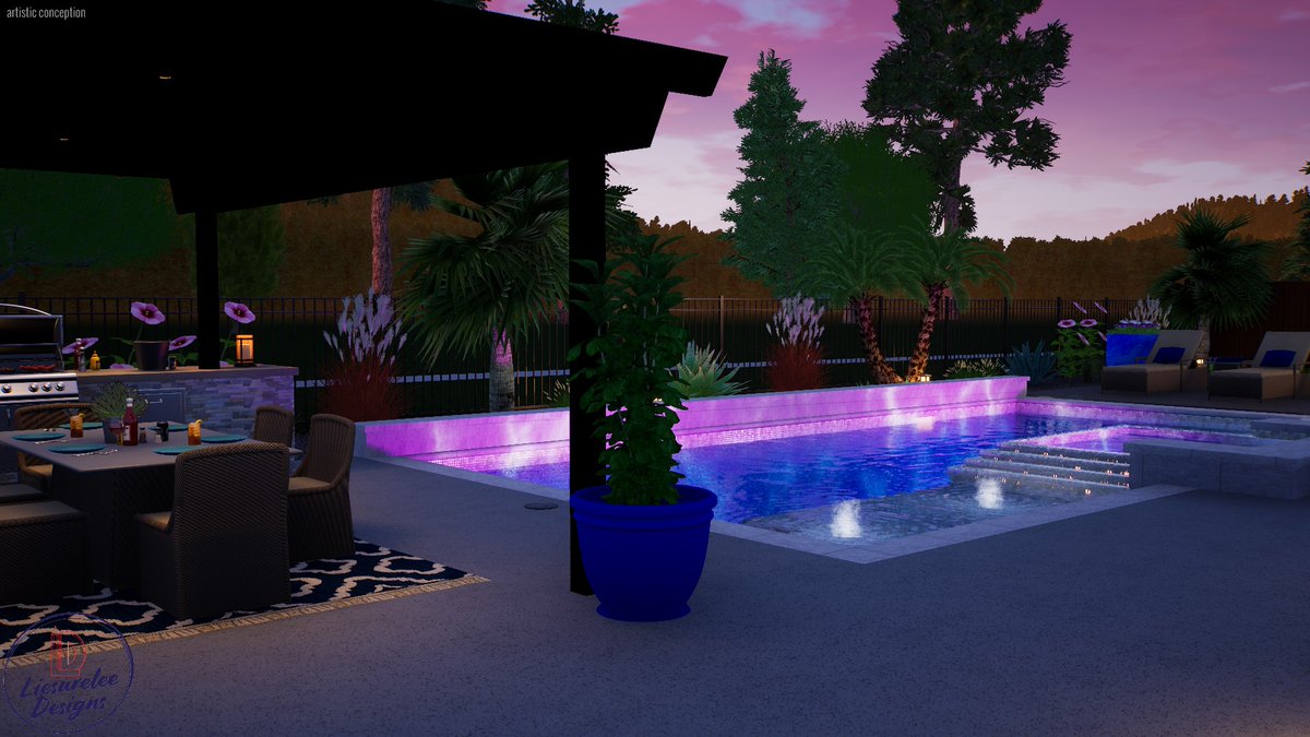 Let us know when you need 3D renderings and 2D construction plans. Your clients will be pleased with a detailed rendering in a neighborhood setting. Message us for details.#3drender #3drendering #structurestudios #pebbletec  liesureleedesigns.com