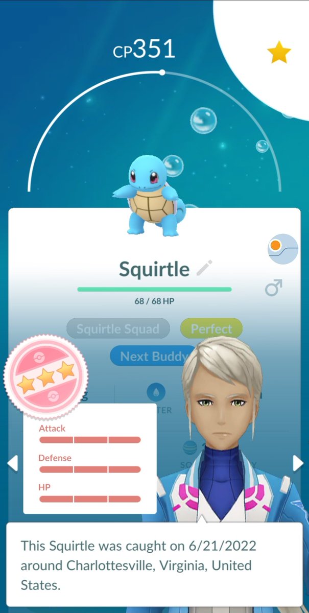 ChampCero's tweet photo. 2,176 days. That is how long it has taken for me to get a perfect Squirtle. #filthycasual #dayoneplayer #squirtlesquad #cerosquad https://t.co/9lcOqwzaCA