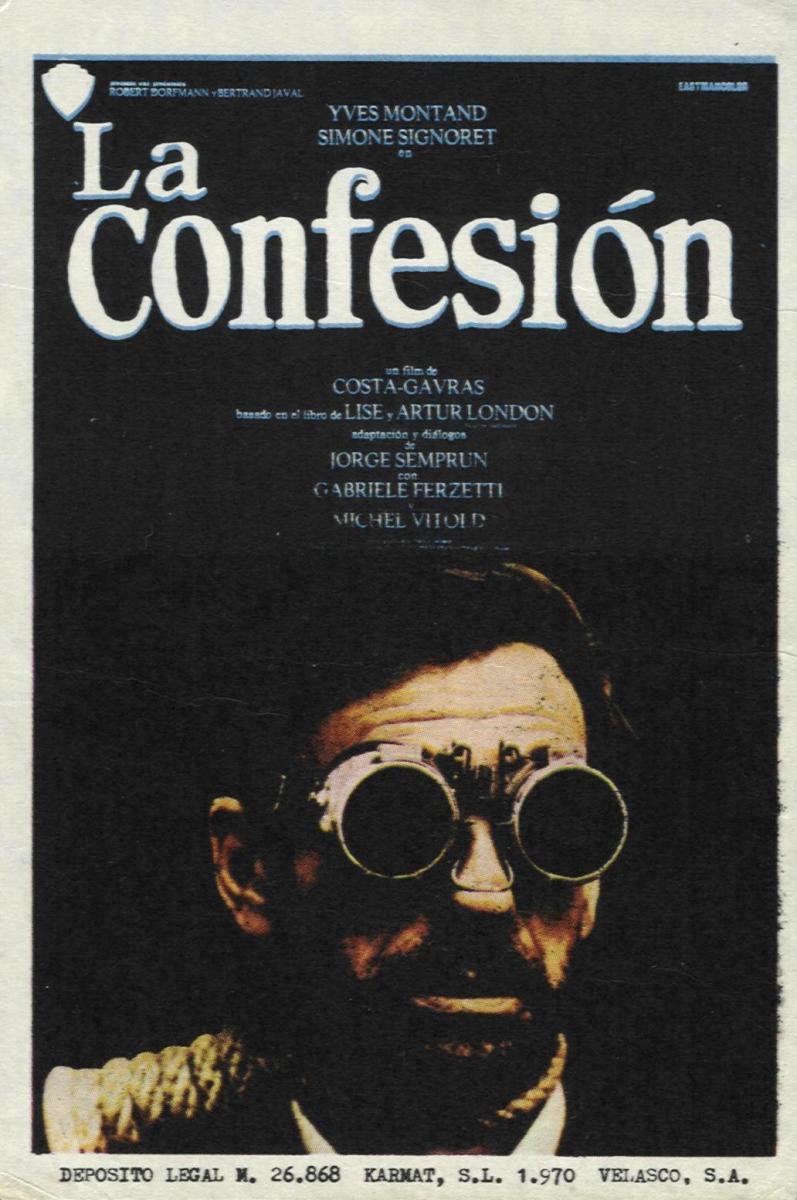 cubacineicaic's tweet photo. 🇫🇷CINE FRANCES INVITA

📌CINE 23 y 12 🗓️2⃣2⃣JUN🕕6️⃣pm

🎞️La confesión (🎬Costa-Gavras1⃣9⃣7⃣0⃣)

@CinematecaCuba

#ICAIC #Cine #Cuba #Francia #CubaEsCultura https://t.co/0bi2Pq9HXW