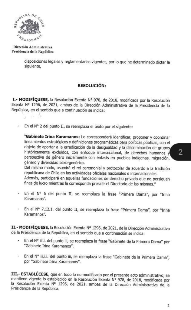 Hoy nace una nueva institución para una persona no electa: el “Gabinete <a href="/IrinaKaramanos/">Irina Karamanos</a>”.

Inexplicable viniendo del Presidente @gabrielboric, quien comprometió todo lo contrario como candidato.

Impresentable.