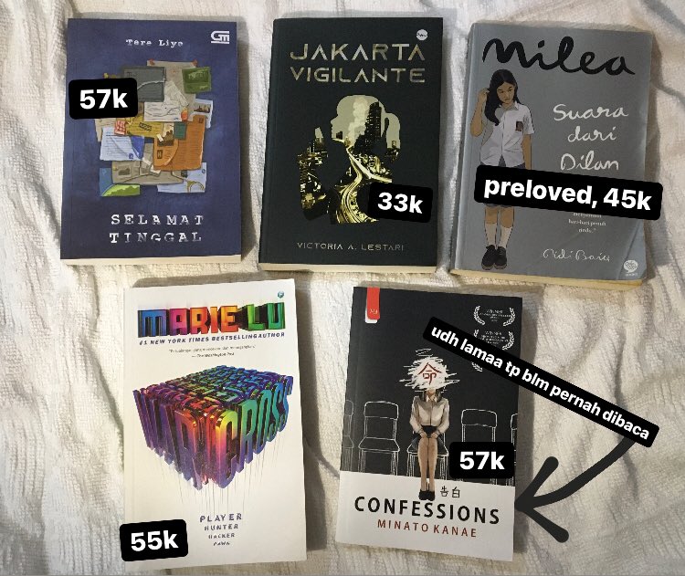 wts preloved buku novel📌 tweet media