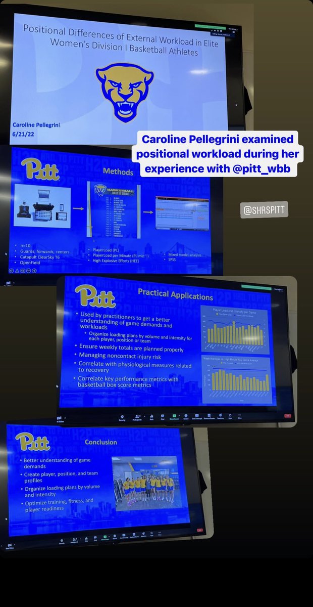 CoachStephMock's tweet photo. Great work continued! #H2P @PittSHRS @Darnell_PhD https://t.co/1gMMKKiWeC