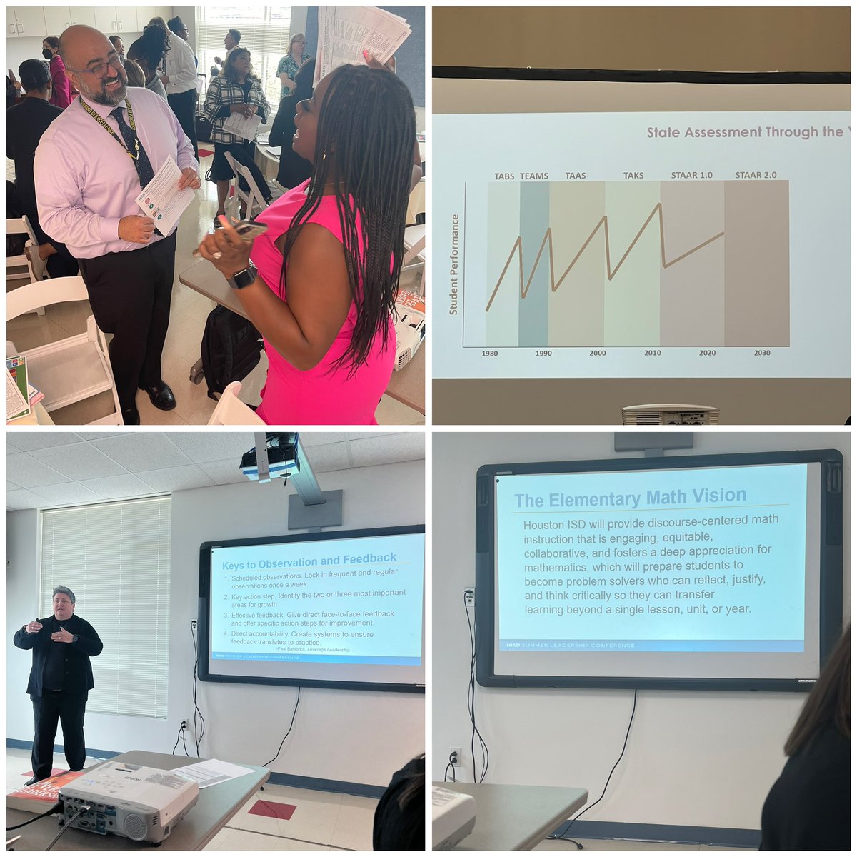 Enjoyed diving into the learning and collaboration on Day 1 of the Summer Leadership Conference! @HISD_ElemMath @HoustonISD @tfox015 #GameChangers @HISD_ESO1