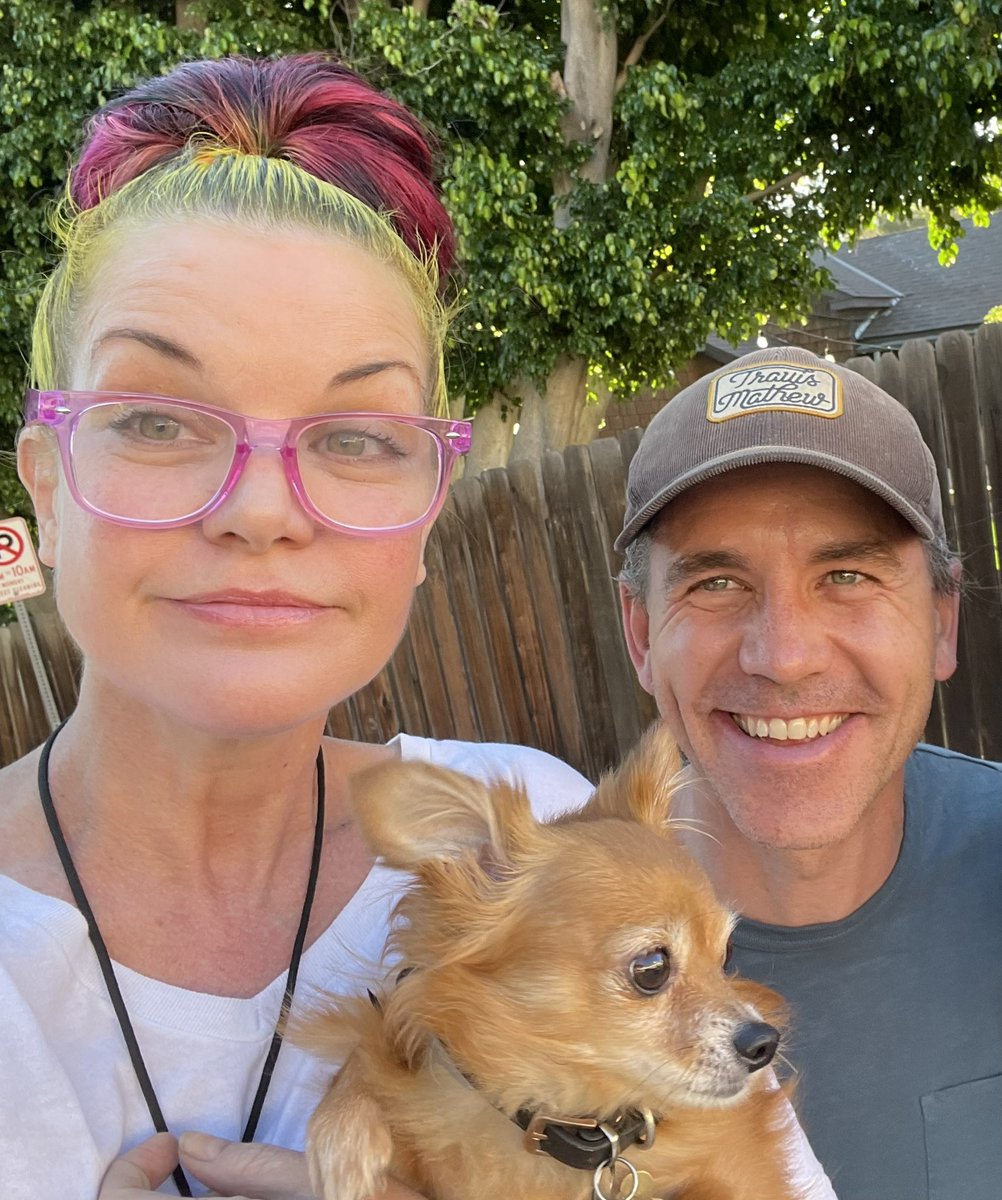 Me and <a href="/BrianDietzen/">Brian Dietzen</a> today.
(And #RescueDog Rosie!)

:)