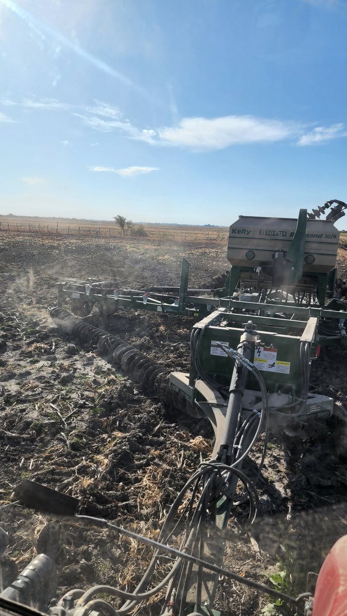 DiegoCogno's tweet photo. Vamos de nuevo...
Moda o nuevo modo de hacer agricultura?
Ahora ya la tenemos sembrando Trigo!!😱😄
#RastraDiamante #Giorgi #Kelly
#LabranzaMinima #SiembraDirecta #AcondicionadorDeSuelo #RastraDeDiscos #Cobertura #Herbicidas #ManejoIntegrado #MalezasResistentes #CamaDeSiembra https://t.co/fnhlGcyThY