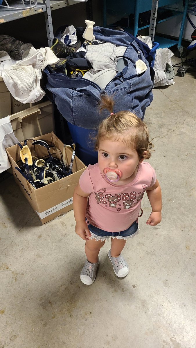 The new equipment manager was unimpressed with our organization.