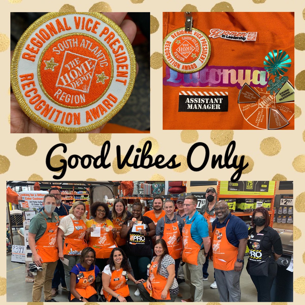 OASMLT3616's tweet photo. Always bringing big energy and positive vibes  #webeatedkaraincustomerservice 
#drivingsales #rvpaward @jennifer_mangan @AlexAmoTHD @jennifer @CarrieNelsonTHD @coryTHD323 @3616Capital https://t.co/6UsoJwALh3
