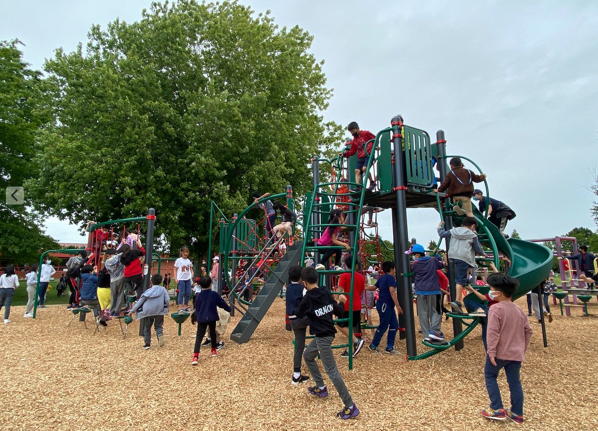 The new DeBeck playground is finally open, and it was well worth the wait! Such a great addition, and an invaluable place for physical development, social learning and FUN!! Well done everyone who made it happen!  <a href="/debeckdragons/">DeBeck Elementary</a> <a href="/RichmondSD38/">Richmond Schools</a>