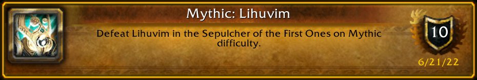 Aureilie's tweet photo. Grats @DominionWoW [Mythic: Lihuvim]! #Warcraft https://t.co/OS0AGxZmyI