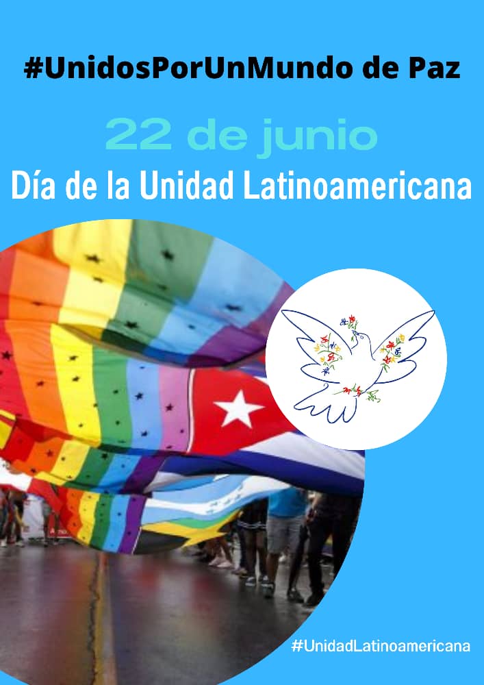 Declaración por el día de la Unidad Latinoamericana

#UnidadLatinoamericana
#CubaPorLaPaz 

🔗siempreconcuba.org/declaracion-po…