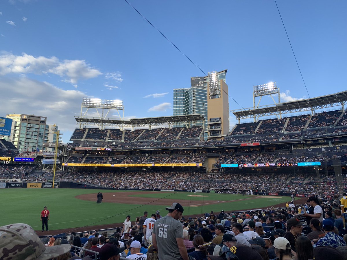 What bothers me is that they don’t build stadiums for women (sports). 

Regardless, I love #petco and the #Padres. #niceview #thanksbossforthetickets