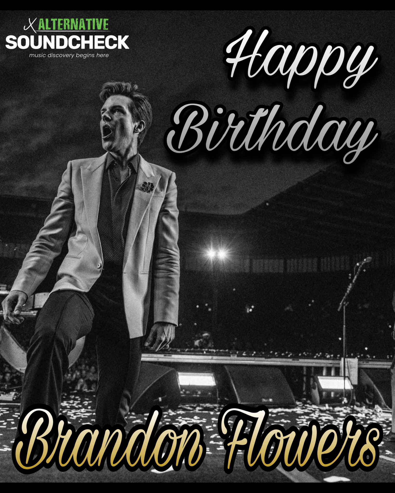 Happy Birthday to artist Brandon Flowers of 