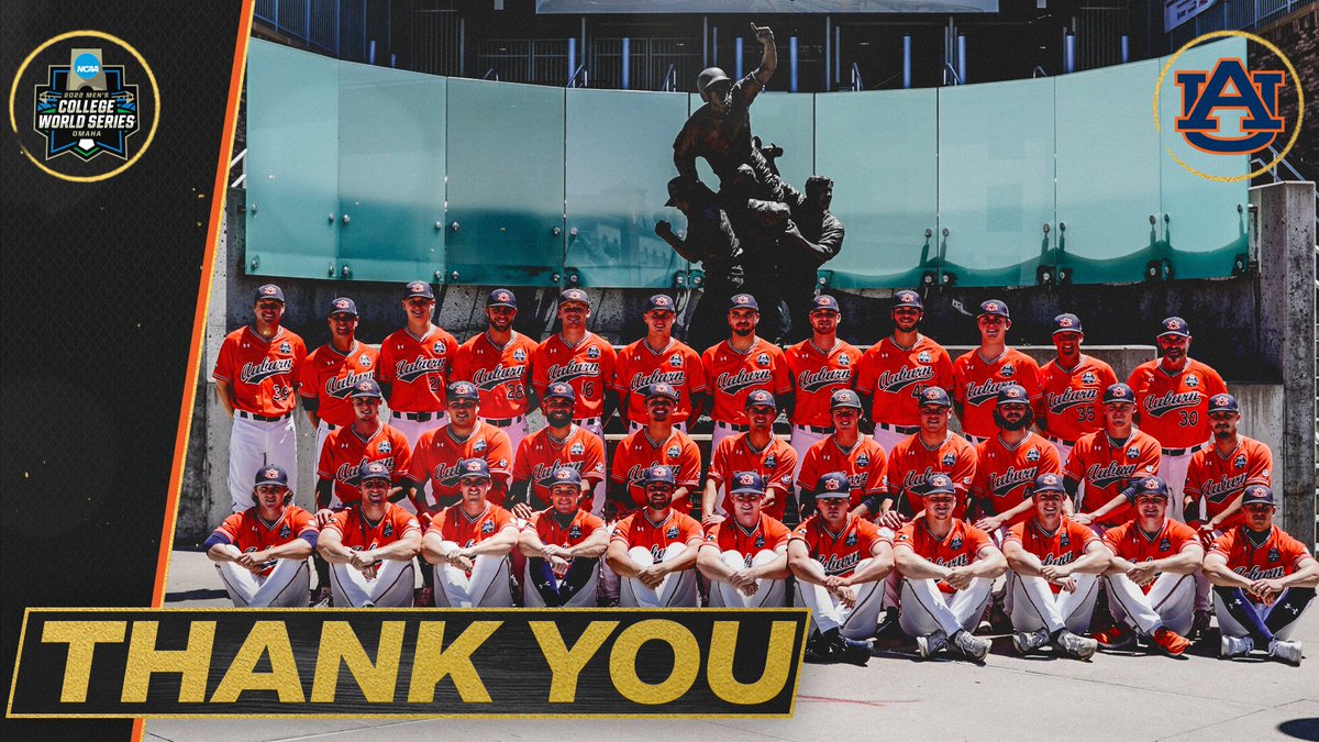 Thank you <a href="/AuburnBaseball/">Auburn Baseball</a> for a great season!

#MCWS