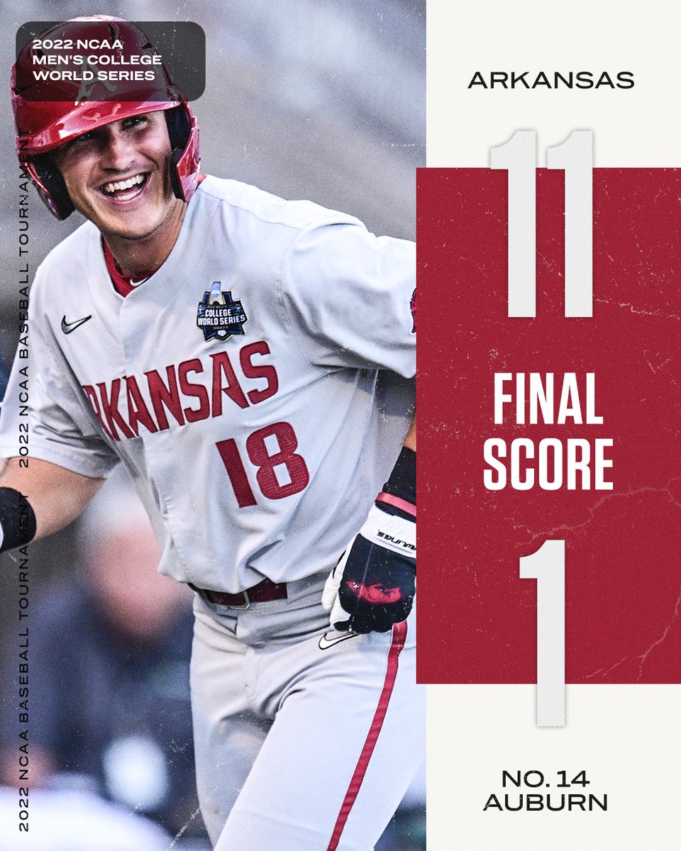 SECNetwork's tweet photo. THE RAZORBACKS ARE STILL DANCING IN OMAHA 🕺🐗 @RazorbackBSB https://t.co/Hpt7hmTrMO