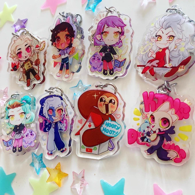 The pics are a little awkward bc lighting BUT YAHHHHH all my 🦉 House charms so far ✨

#TheOwlHouse #TOH 