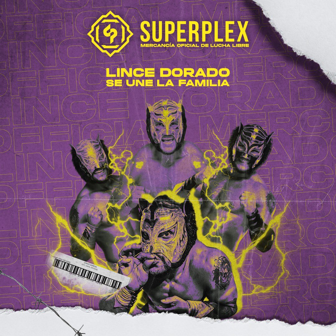 SuperplexN's tweet photo. Lince Dorado X Superplex
Bienvenido a la familia Lince Dorado
#lincedorado #superplex #superplexbrand #superplexmerch #wrestlingmerch #wrestlingmerchandise #luchalibremerch #wrestlingtees #wrestlingteeshirts #wrestlingtee https://t.co/XZc25aUajt