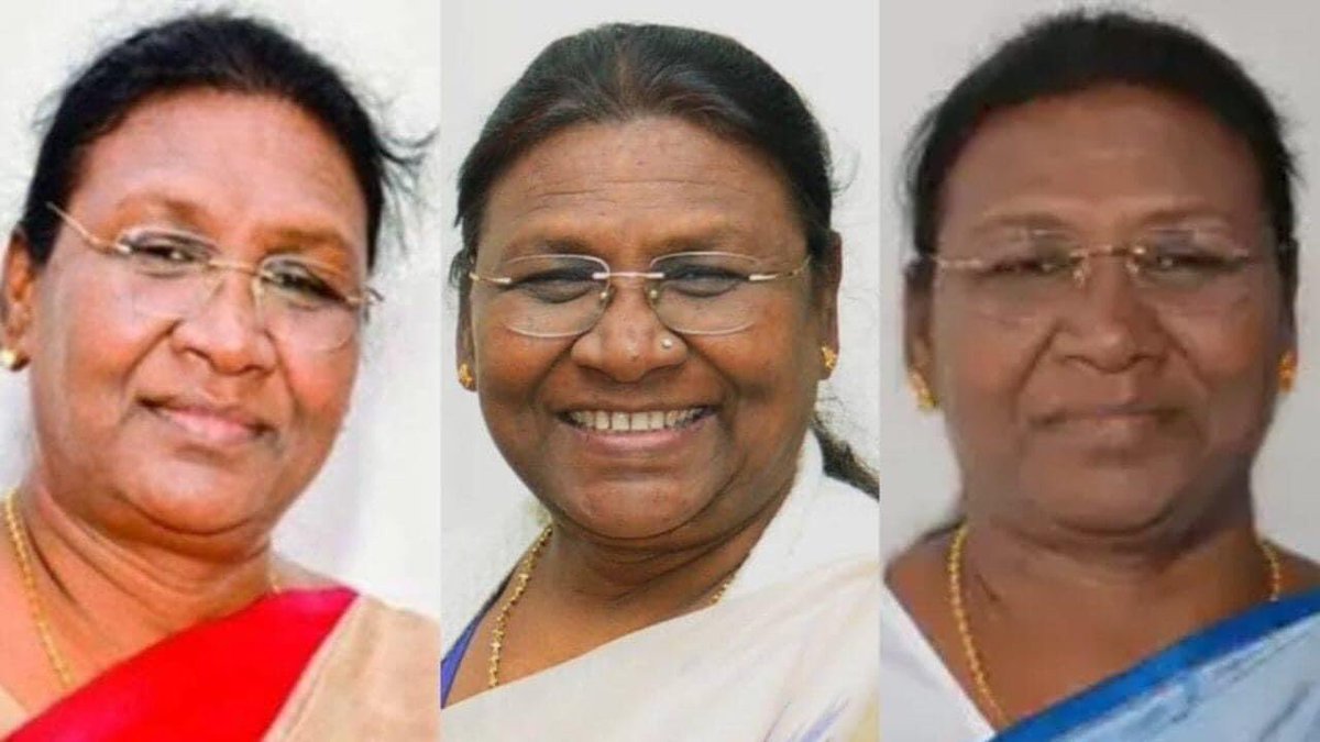 Darshansmbjp's tweet photo. Smt.#DraupadiMurmu is the next President of India. 

Smt.Draupadi Murmu will be the very first person from a Tribal community to be the #President of India.

BJP had 3 chances to elect Presidents of India &amp; it chose A Muslim, A Dalit &amp; A Tribal. 

Only True #SocialJustice Party! https://t.co/QzV6KxghSk