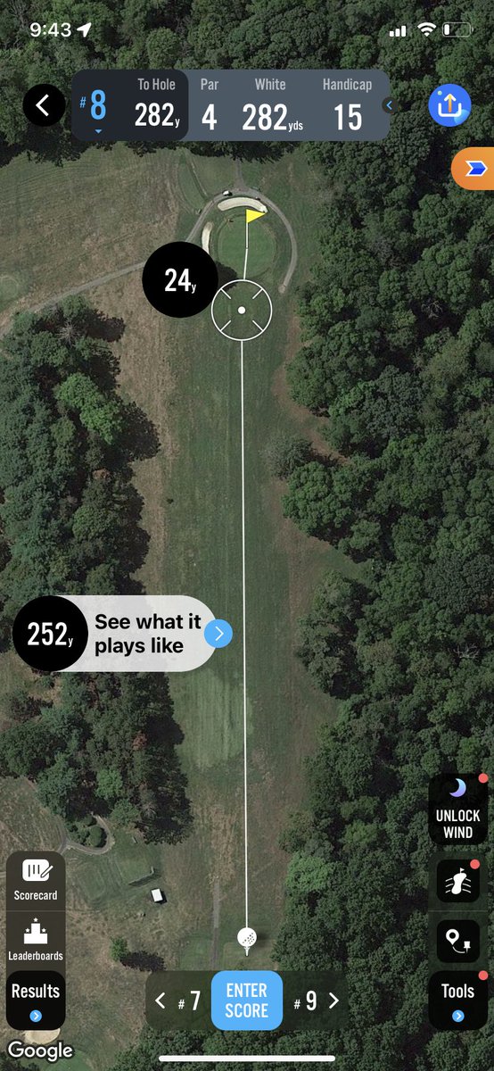 HemlockThe's tweet photo. Hole #8 is a 282 yard Par 4. This hole plays uphill but is the definition of risk reward. The entire hole is canvassed left to right running down towards OB. Step up and lace one and maybe you have a chance for an up and down for birdie or perhaps an ๐ฆ
#THC22 https://t.co/dtD9rCtUBQ