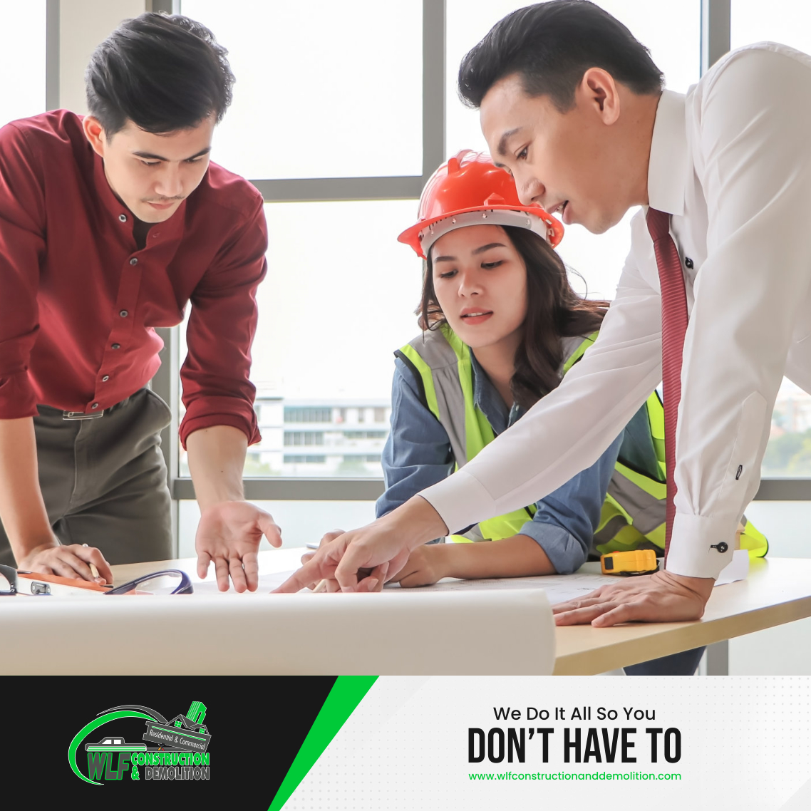 WlfConstruction's tweet image. Plan With Us

When it comes to planning for construction and demolition projects, we use the same expert planning and know-how that a builder does when demolishing and constructing a residential or commercial structure.

#ConstructionProjects #DemolitionProjects #Planning