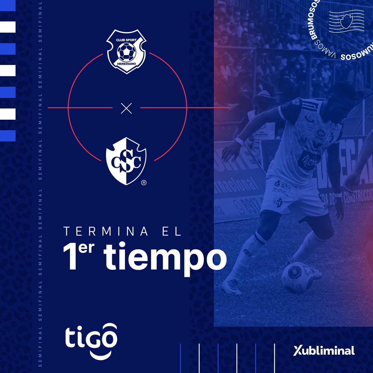 Cartagines's tweet photo. ⏱ 45+4’ [ 1-0] ⏸ ¡Nos vamos al 
descanso! 
🔵⚪#VamosCartaginés | ⚽#CSHvsCSC https://t.co/8mtFgZd3t9