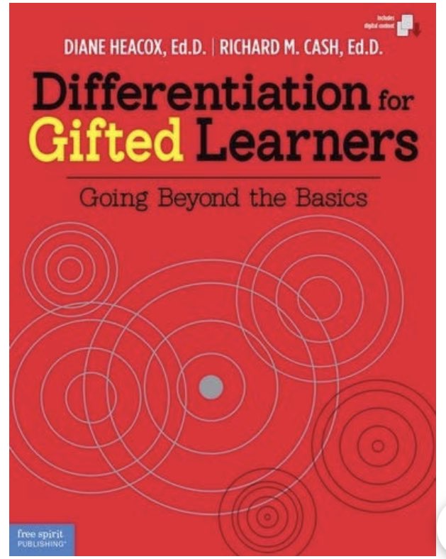 Excited to read this gem!  Yes, our GT kids are smart.  But they deserve something different, not more of the same.  That’s penalizing, not differentiating. #GTkidsDeserveIt