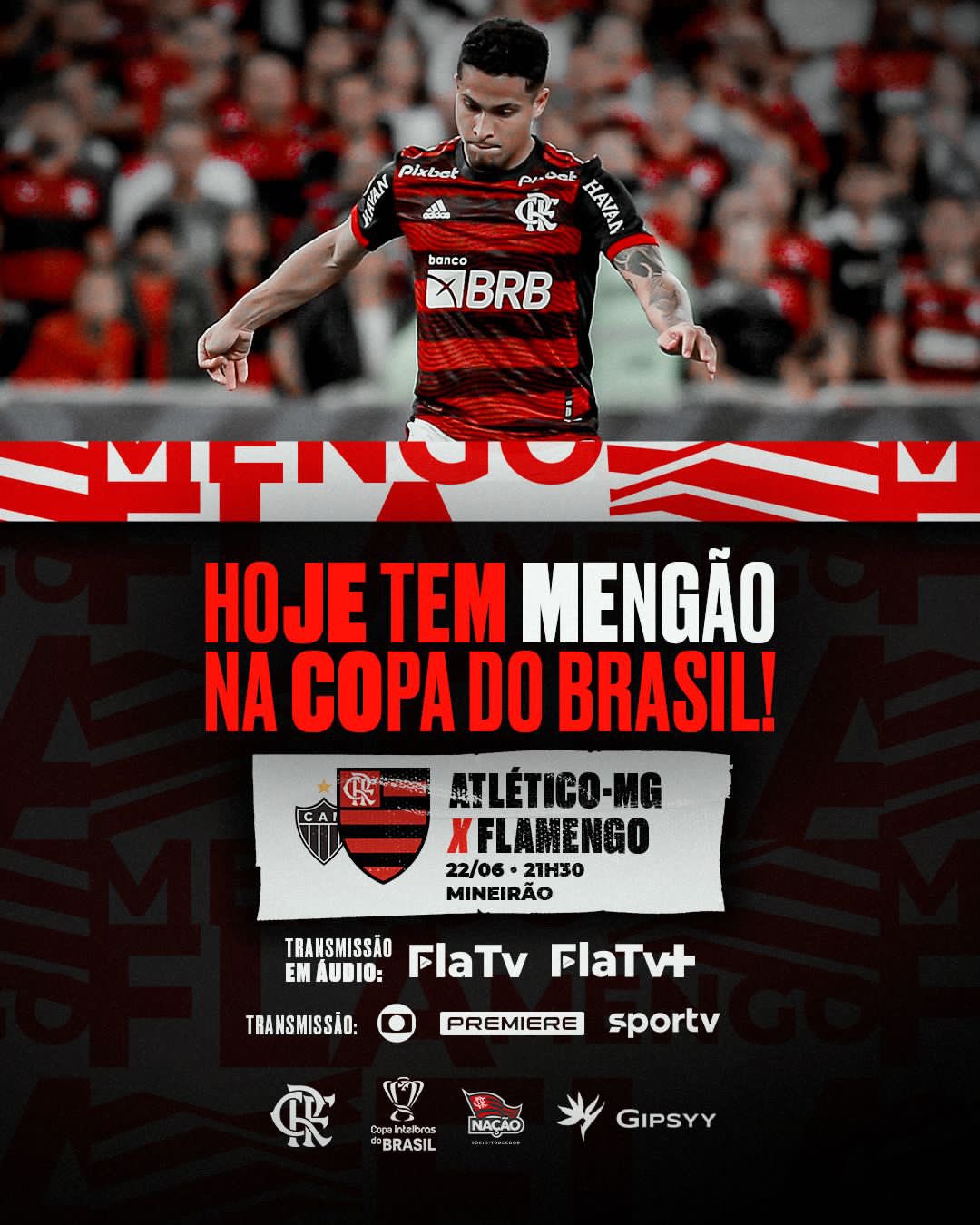 Onde vai passar o jogo do Flamengo hoje, final da Copa do Brasil 2022