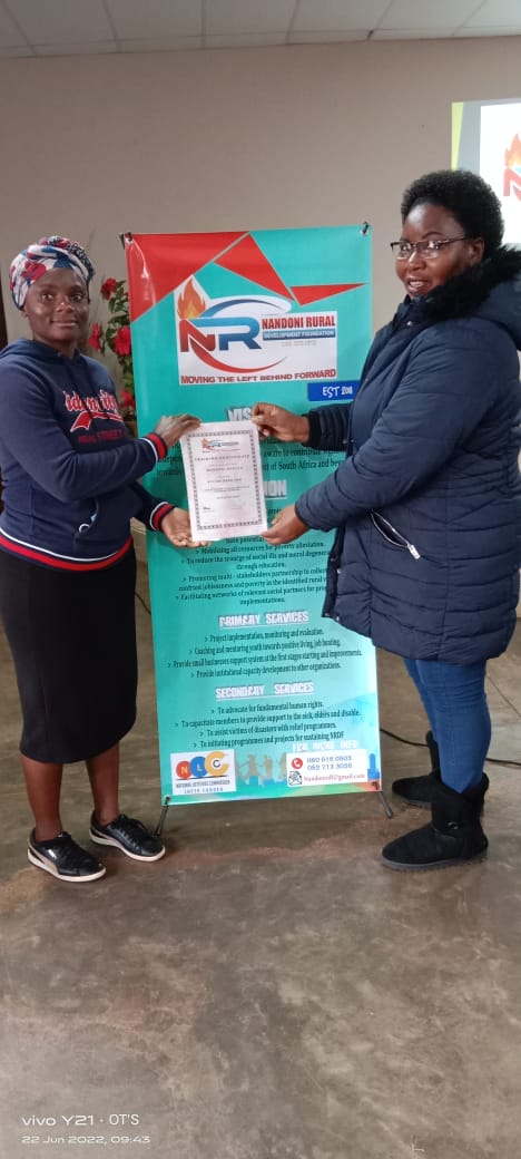NandoniRural's tweet photo. NRDF Award another cleaning certificate https://t.co/rCvKF193Gf