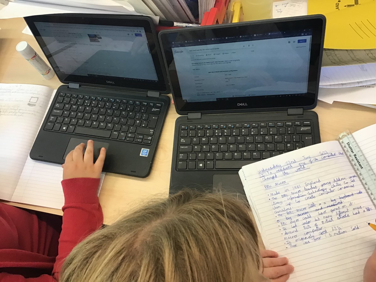 Guyhirnschool's tweet photo. Magdalene class have been spending the last few computing lessons looking at the history of computers. Today, we researched one of the first computers we’ve looked at previously and created factfiles #comouting #guyhirnprimaryschool https://t.co/8g4y48EYks