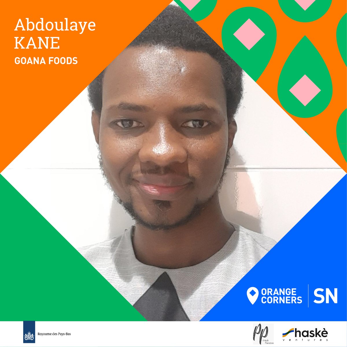 OcSenegal's tweet photo. Nous vous présentons Abdoulaye KANE, sélectionné pour la 3e cohorte du programme Orange Corners Sénégal.

#Startups #Entrepreneuriat #entrepreneur #Senegal #OrangeCorners #OrangeCornersSenegal #PaysBas #ambassadepaysbas #haskeventures https://t.co/yGlciJhnEK