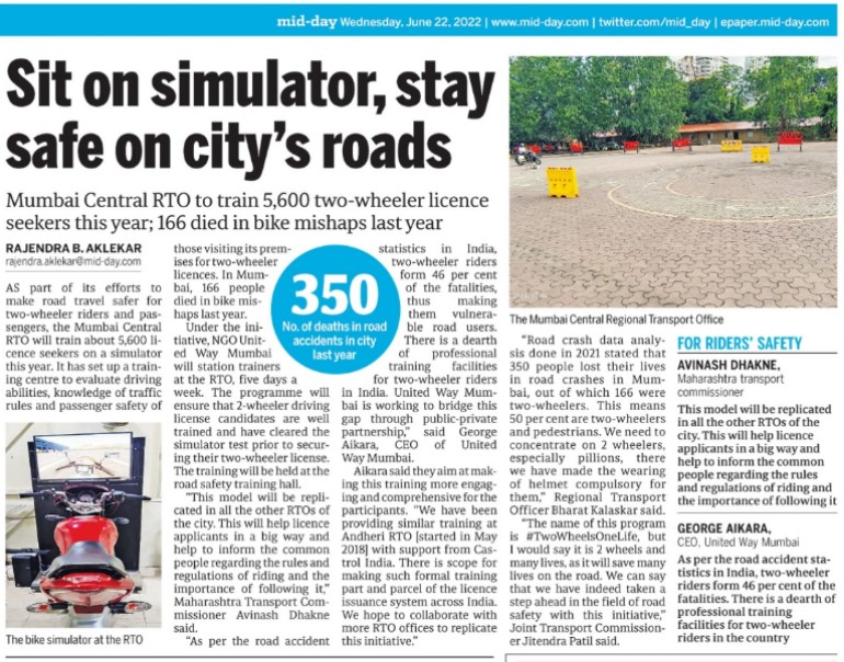 rajtoday's tweet photo. How to ride a bike in the city?With bike simulators, transport office at Mumbai Central to offer professional training to two wheeler riders with safety lessons. @avinashdhakne
https://t.co/OMQN7TMHGd https://t.co/NioC3BhstI