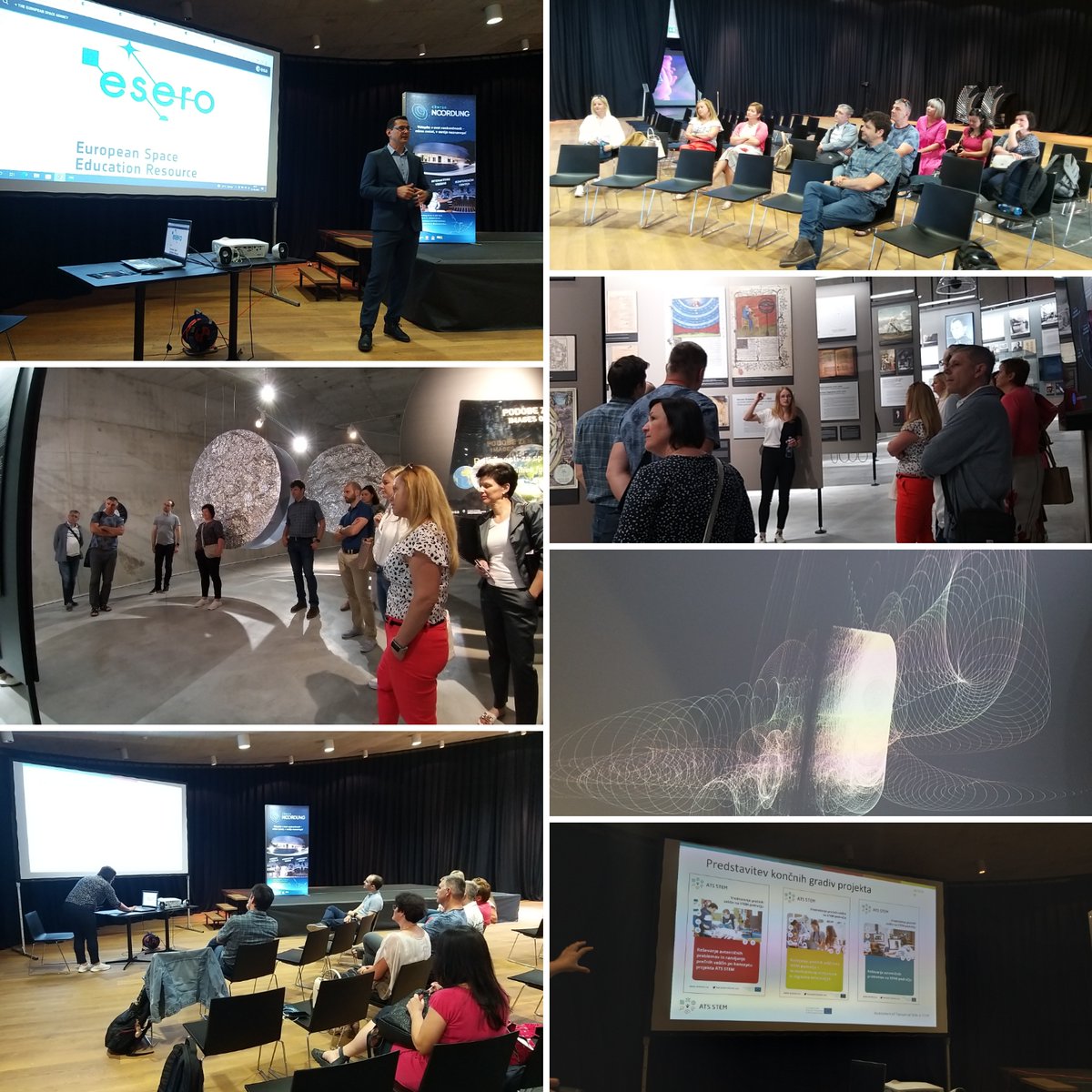 #ATSSTEM goes into space🚀?! Last week SI colleagues presented our best practices of learning cycles and interdisciplinary approaches to the national #ESERO coordinators. An excellent discussion and use of project results: students use our methodology 2 explore #space topics ☺️💪