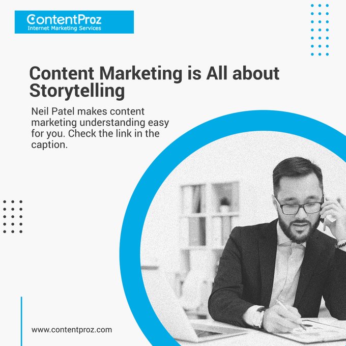 contentproz's tweet photo. Content Marketing is All about Storytelling.

#Content #marketing #blogs #webdesigning https://t.co/mhb8zo4m9Z