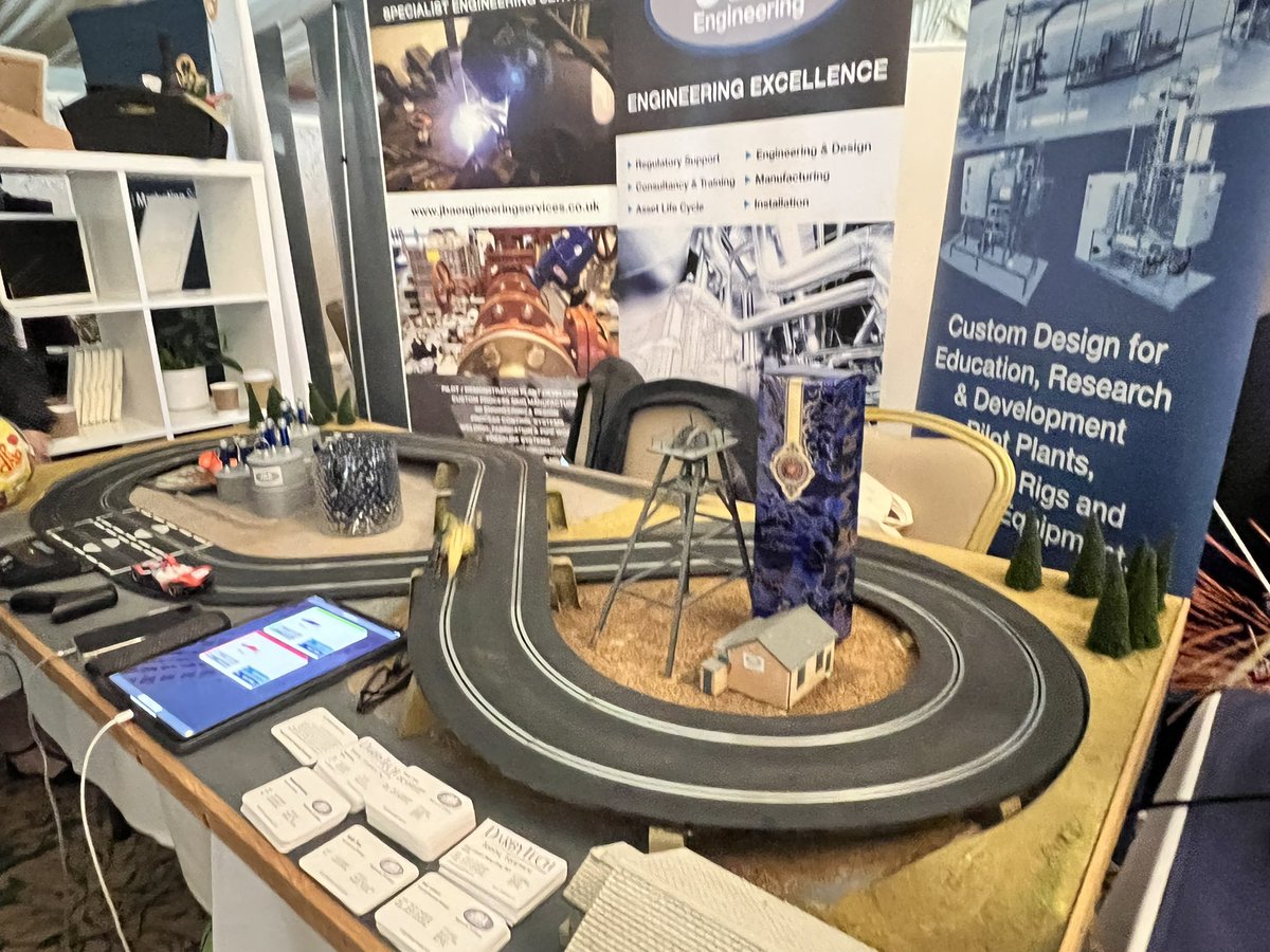 JBAEngineering's tweet image. We are all set up and ready to go at NEPIC Meet the Members Conference and Exhibition at Wynyard Hall!
Stop by and have a race on our Scalextric track while we chat about how JBA can help you!
#NEPICMTM